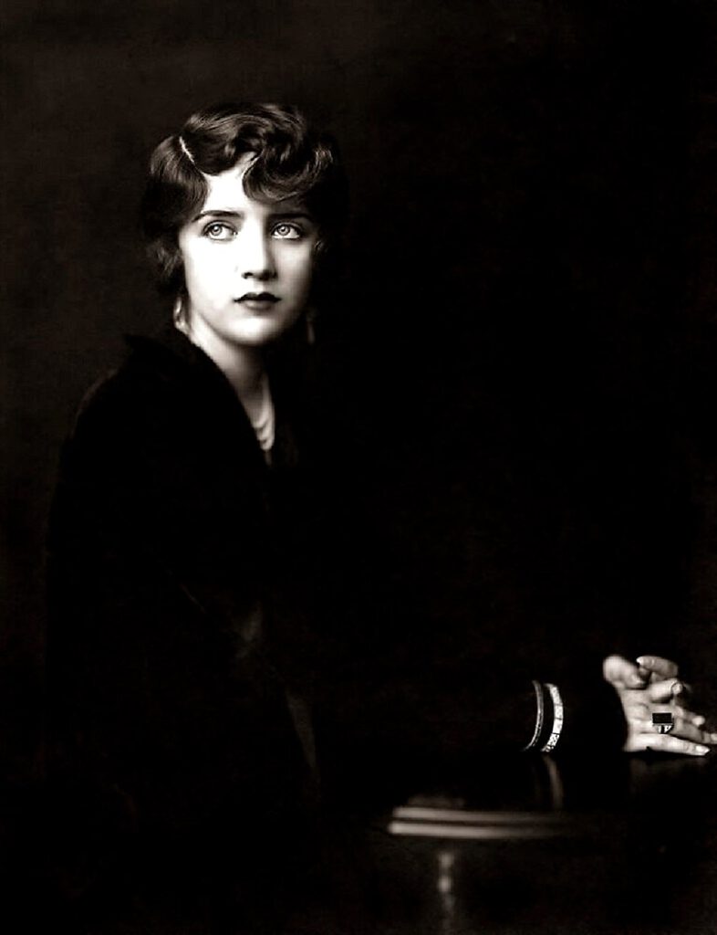 Striking portrait of two Ziegfeld performers in soft stage lighting, capturing the elegance and mystery that inspired Dr. Barbara to begin exploring forgotten female stories.