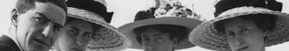 900s women in formal hats — a quiet moment from the past. For actors and screenwriters: contact Dr. Barbara, behind 130 historical books, scripts and films.