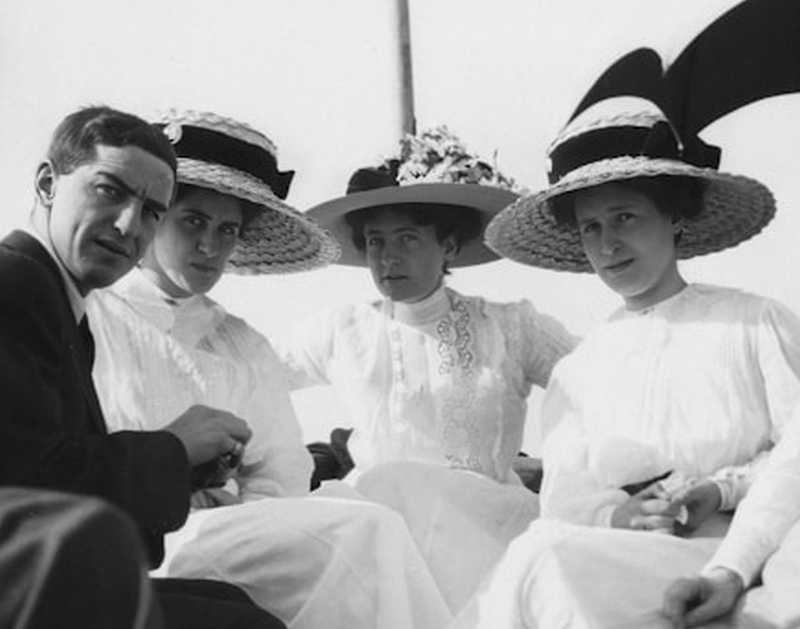 For actors who want to delve into a long-forgotten time, such as this 1900s meetup with women and their gigantic hats.